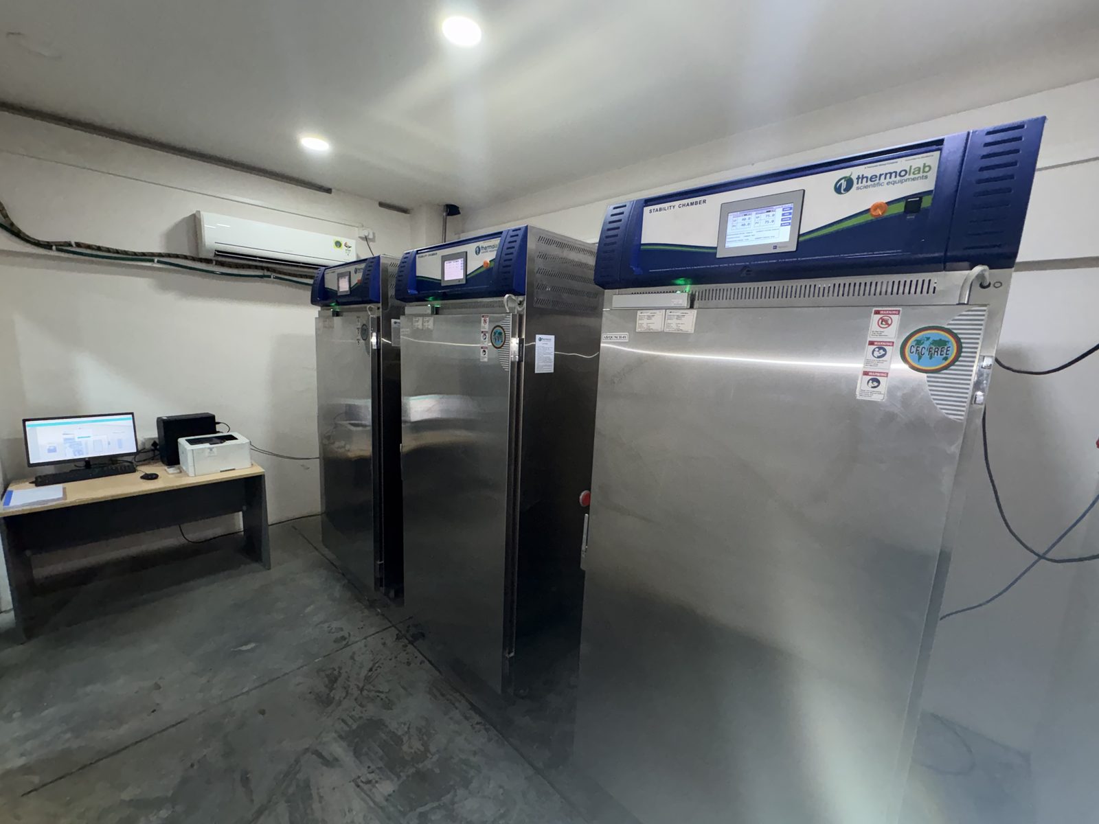 Stability chambers in the QC lab